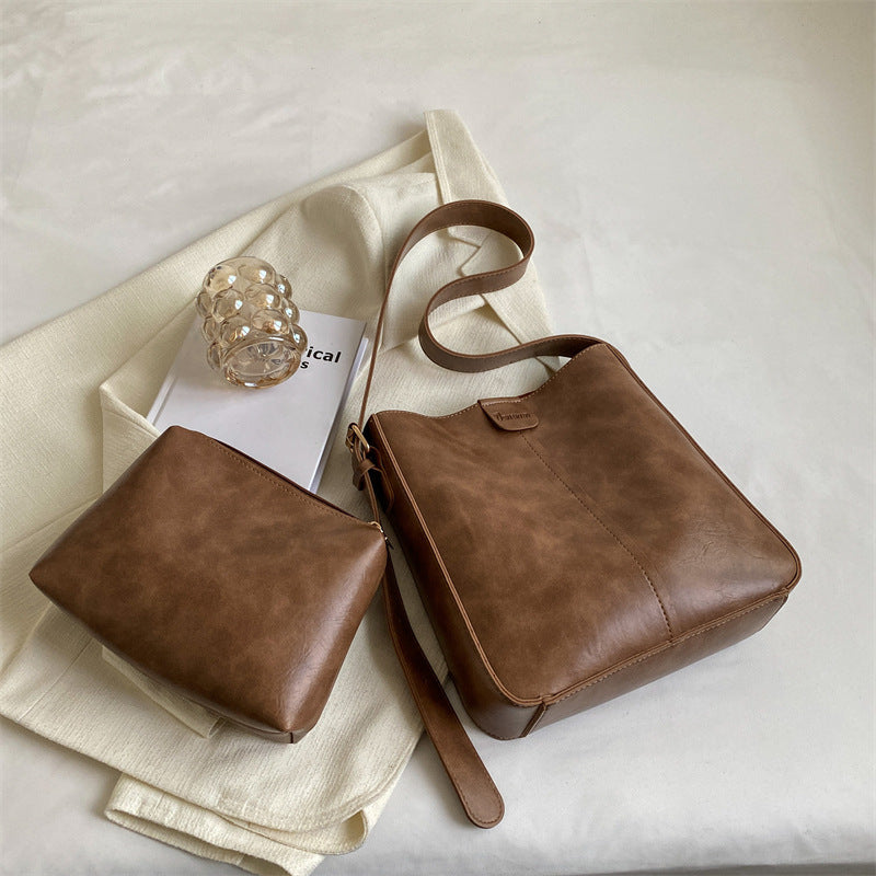 Wholesale Casual Large Capacity PU Shoulder Bag